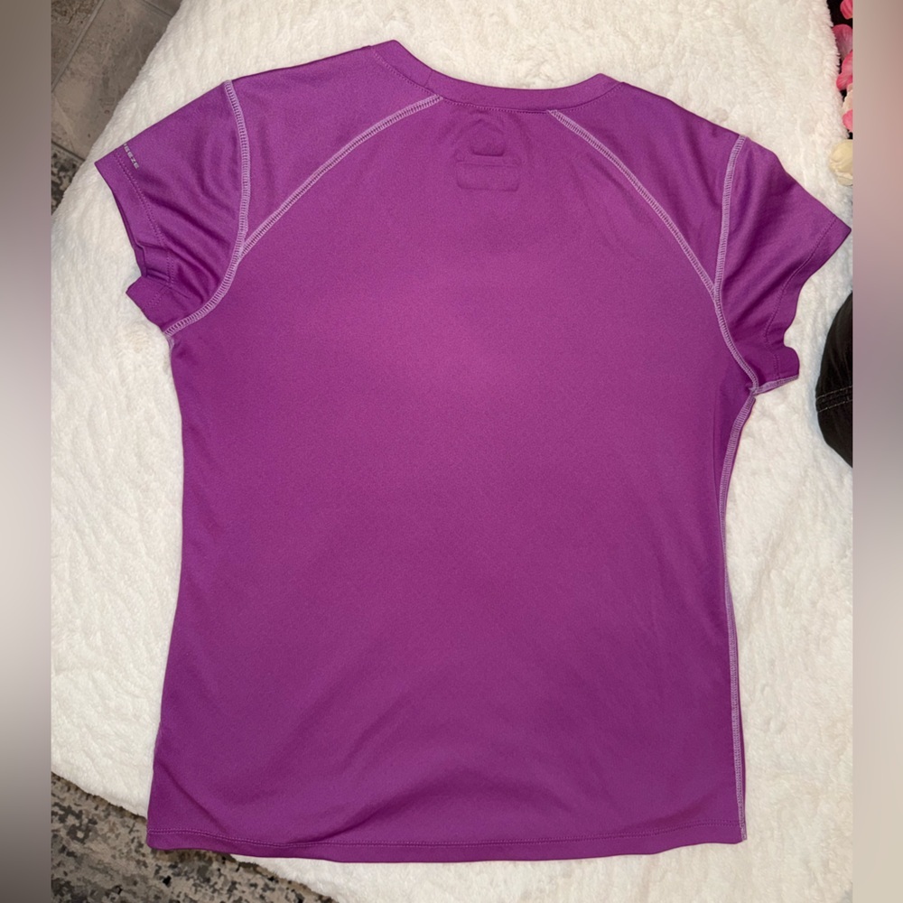 3 x 20$ Columbia Women's Vibrant Purple Short Sleeve Tee Size M - Picture 5 of 5